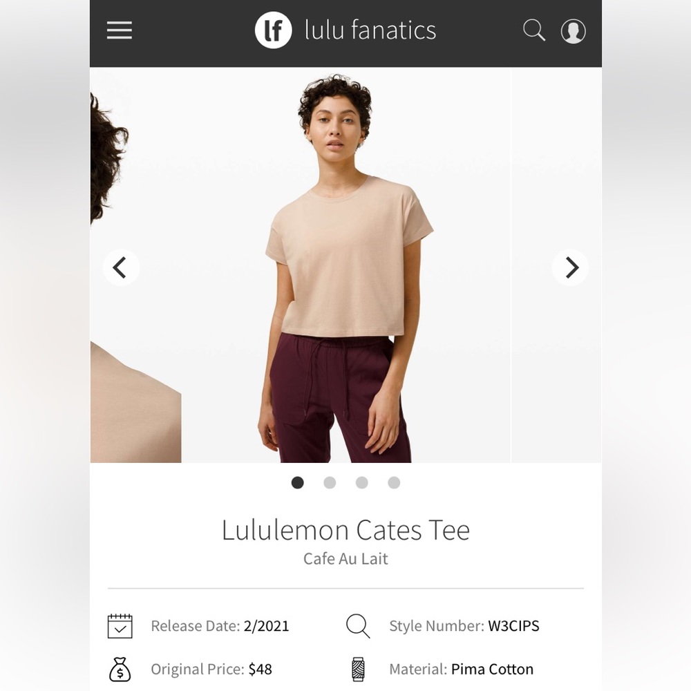 Lululemon Cates Tee